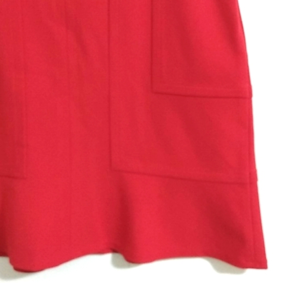 DKNY RED A-LINE SKIRT NWT SIZE 6 - Picture 3 of 12